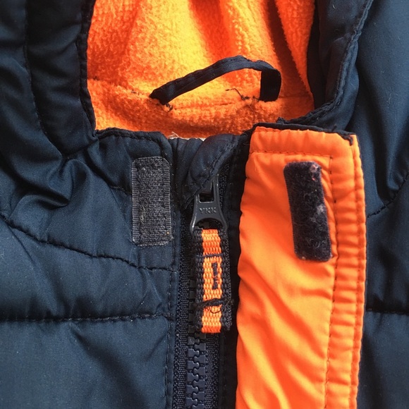 Old Navy Boy Size 5T Navy Blue Fleece Lined Coat - Picture 3 of 7